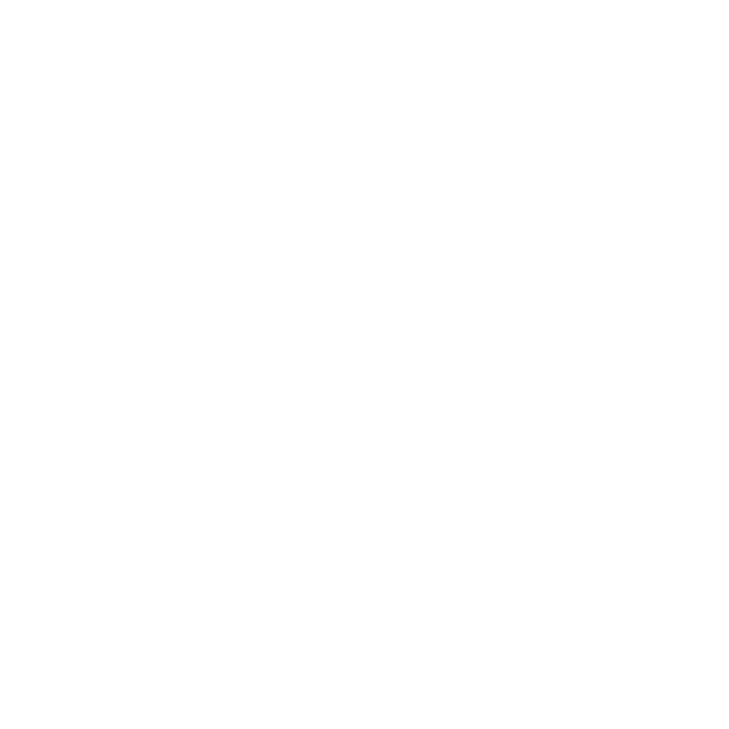 Monoline Palm Tree Logo #ffffff