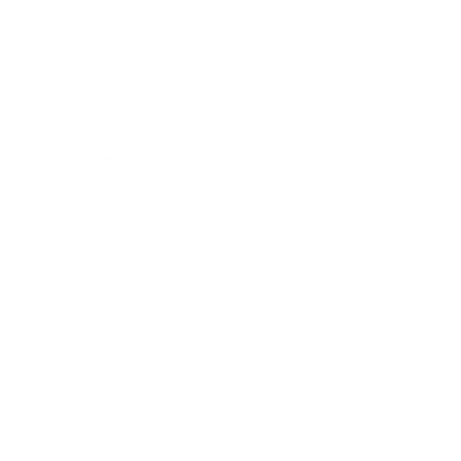 Monoline Palm Tree Logo #ffffff