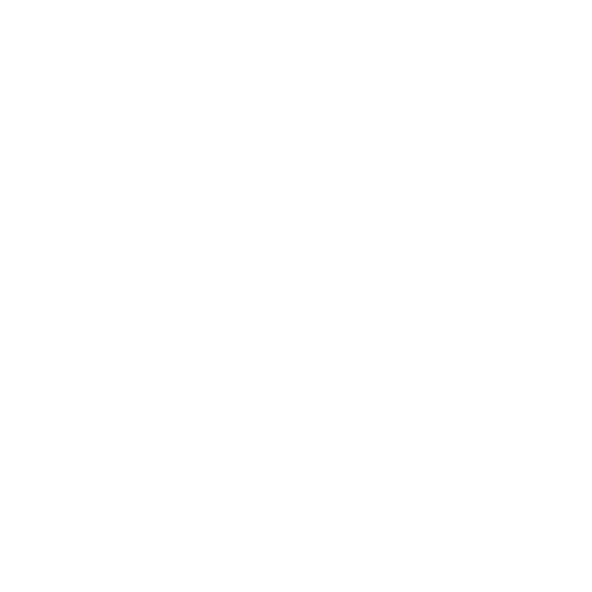 Palm Tree Map Pin Logo #ffffff