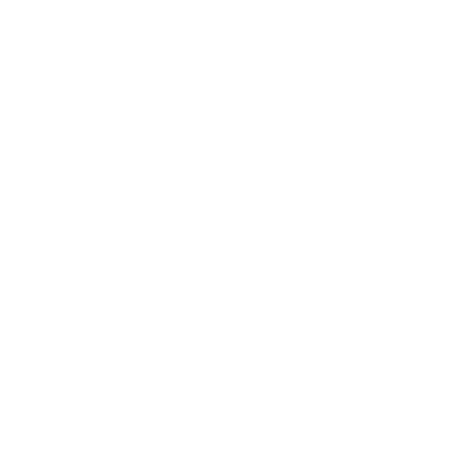 Monoline Palm Tree Wave Logo #ffffff