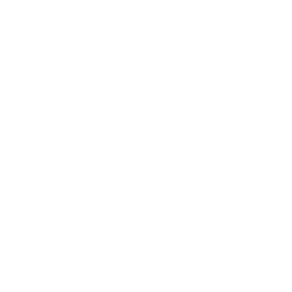 Mushroom Negative Space Logo #ffffff