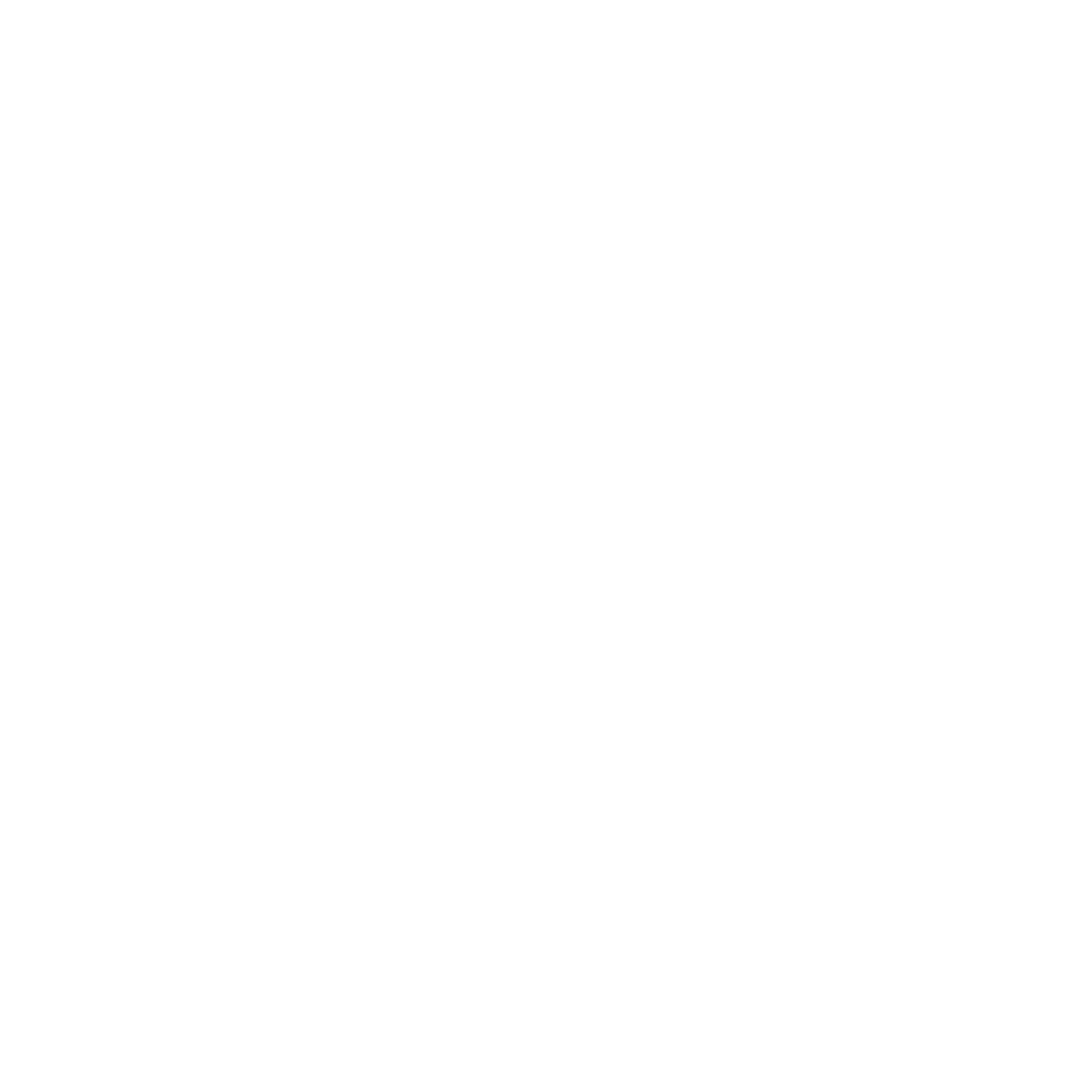 Acorn Mushroom Negative Space Logo #ffffff