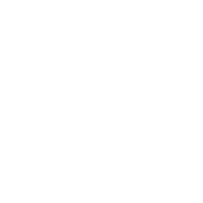 Acorn Mushroom Negative Space Logo #ffffff