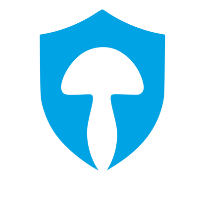 Mushroom Shield Logo #00a3e4
