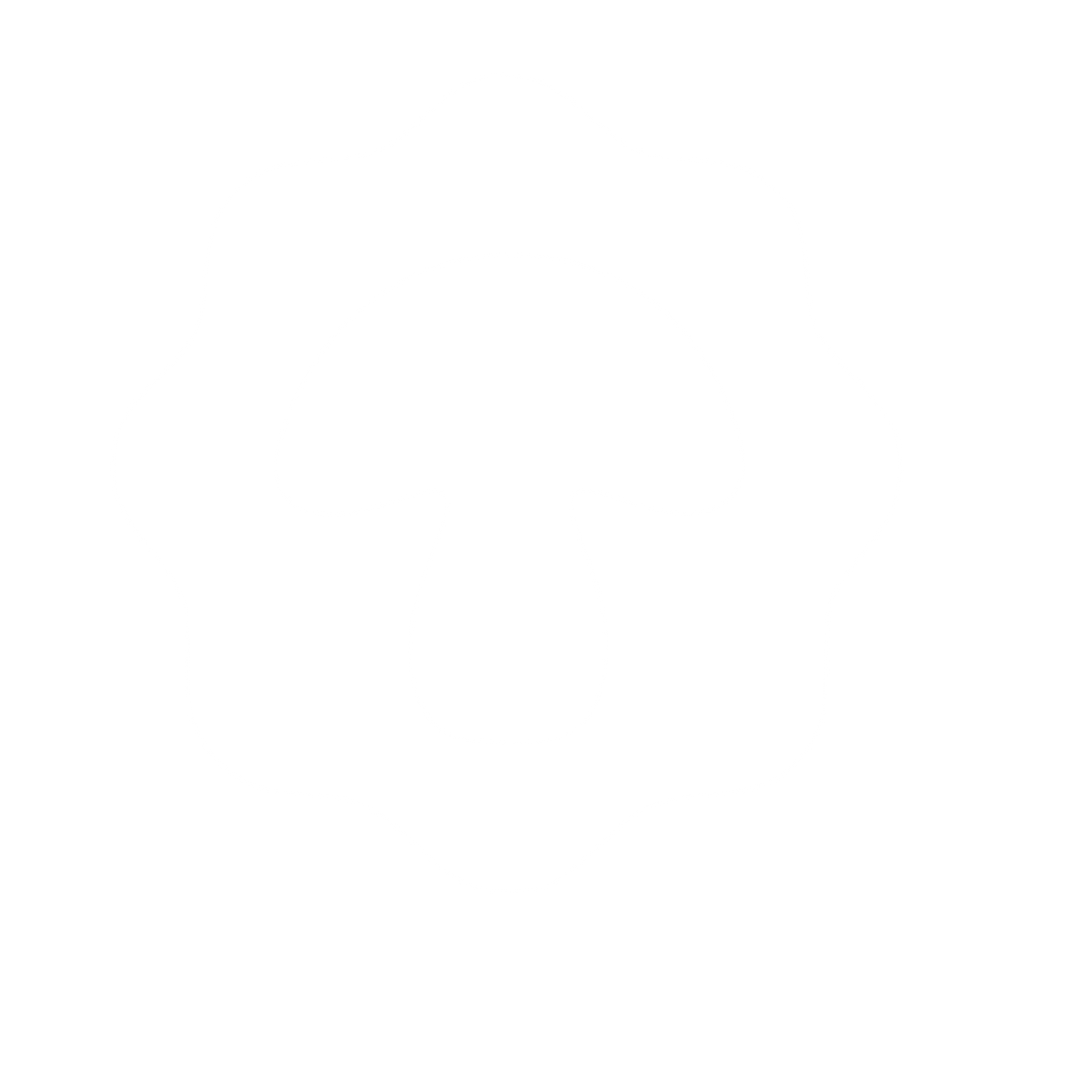 Mushroom Badge Seal Logo #ffffff