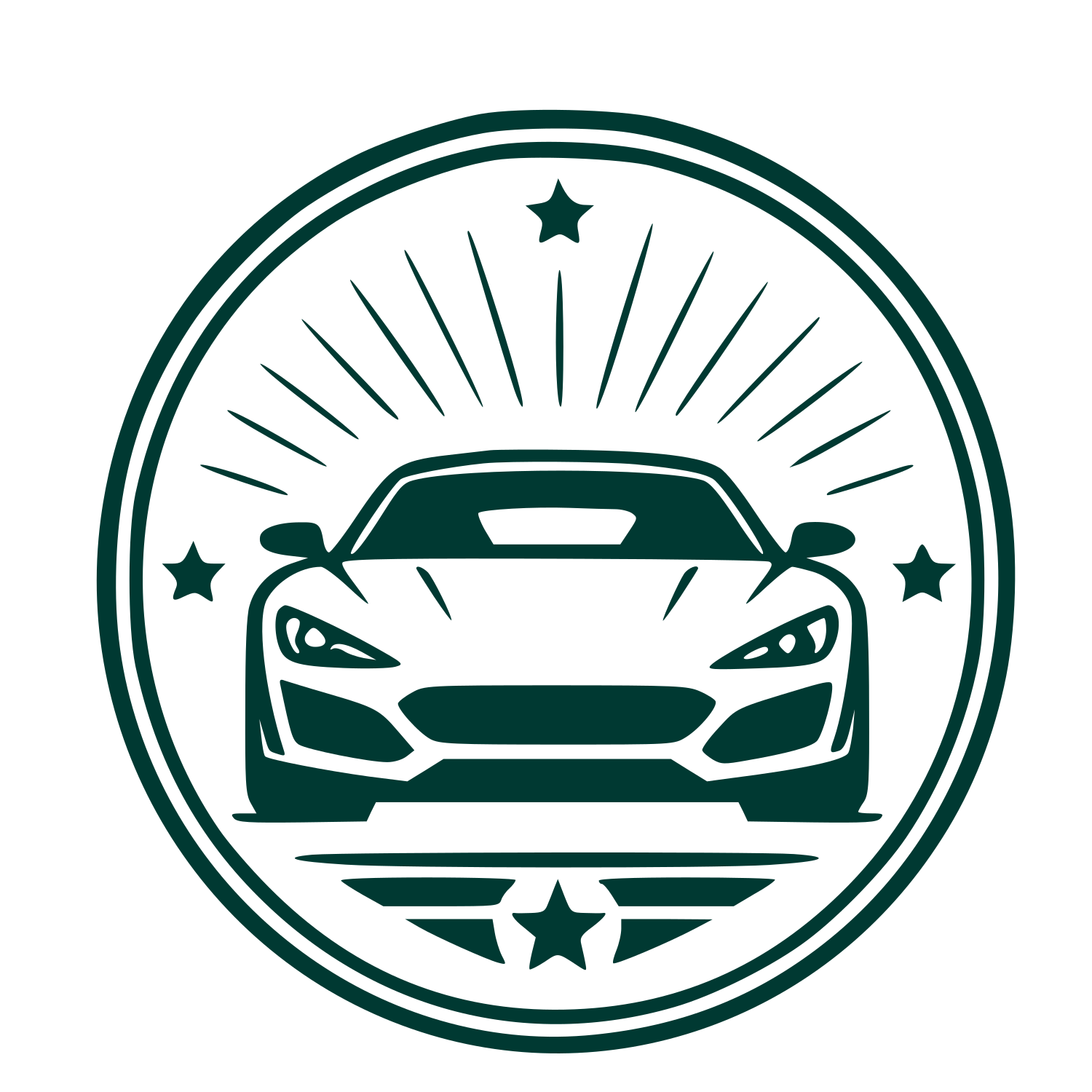 Sports Car Badge Logo #003932