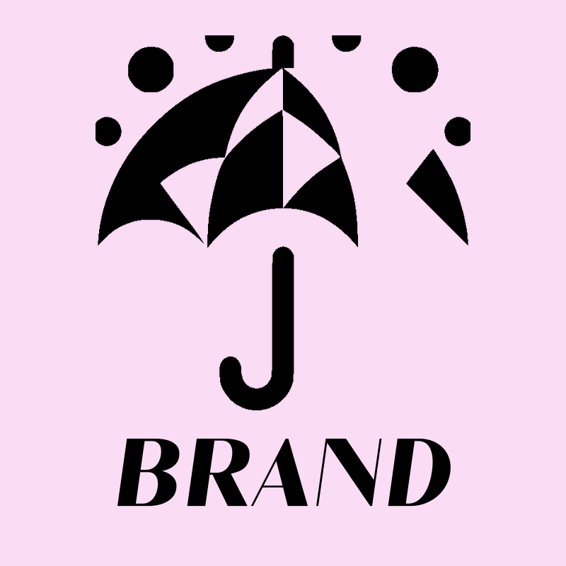 Abstract Umbrella and Raindrops Logo preview