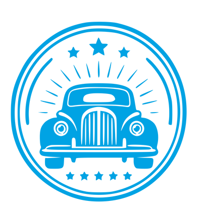 Vintage Car Badge Logo #00a3e4