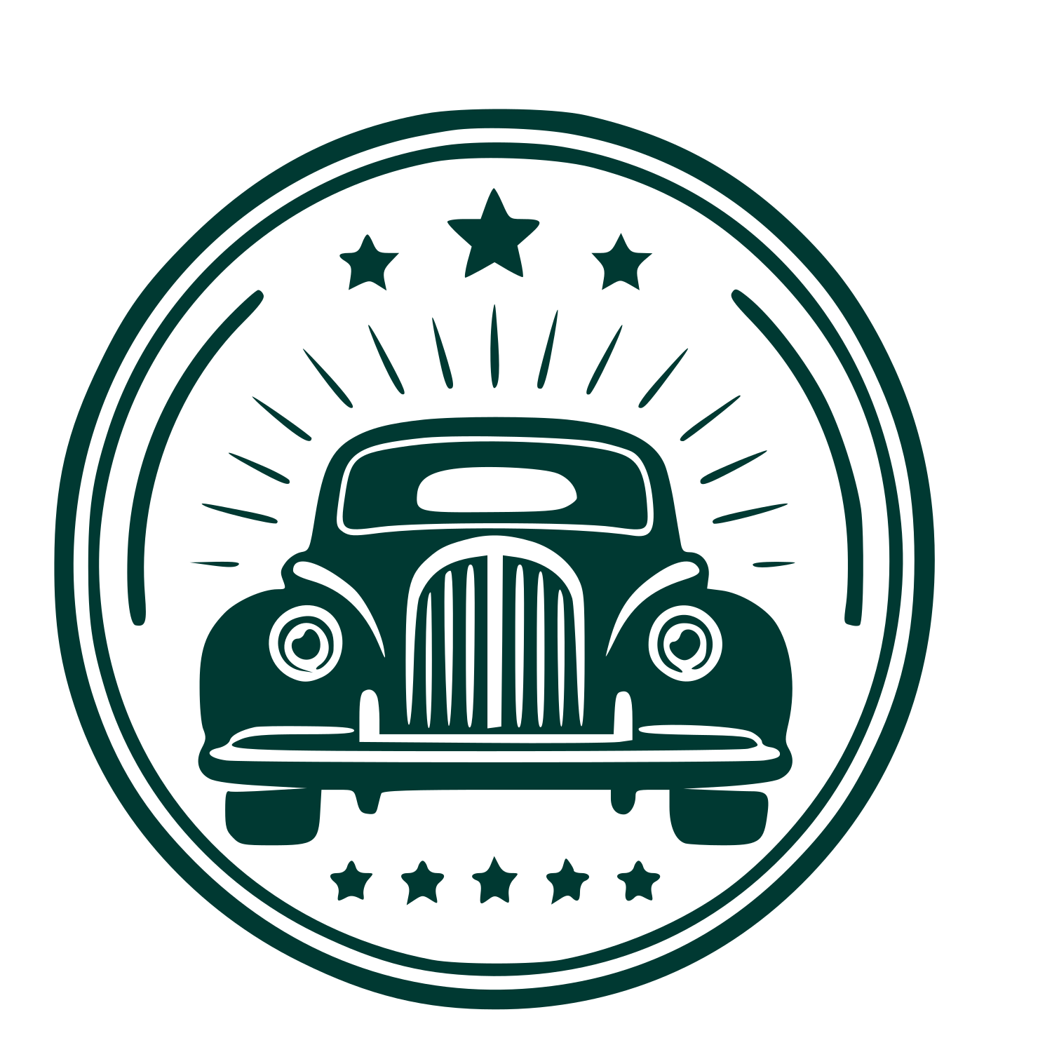 Vintage Car Badge Logo #003932