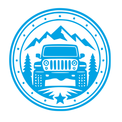 Off-Road Jeep Badge Logo #00a3e4