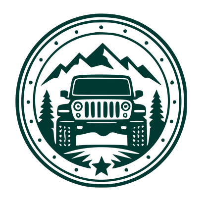 Off-Road Jeep Badge Logo #003932