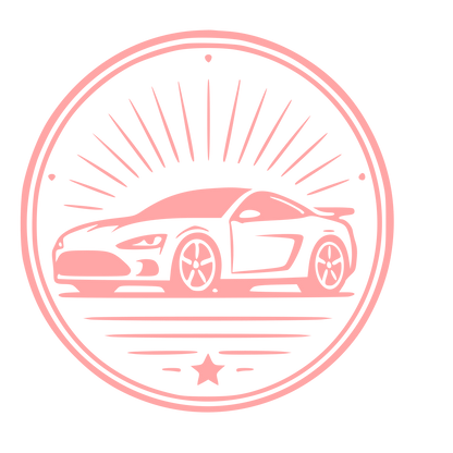 Sports Car Badge Logo #ffa6a6
