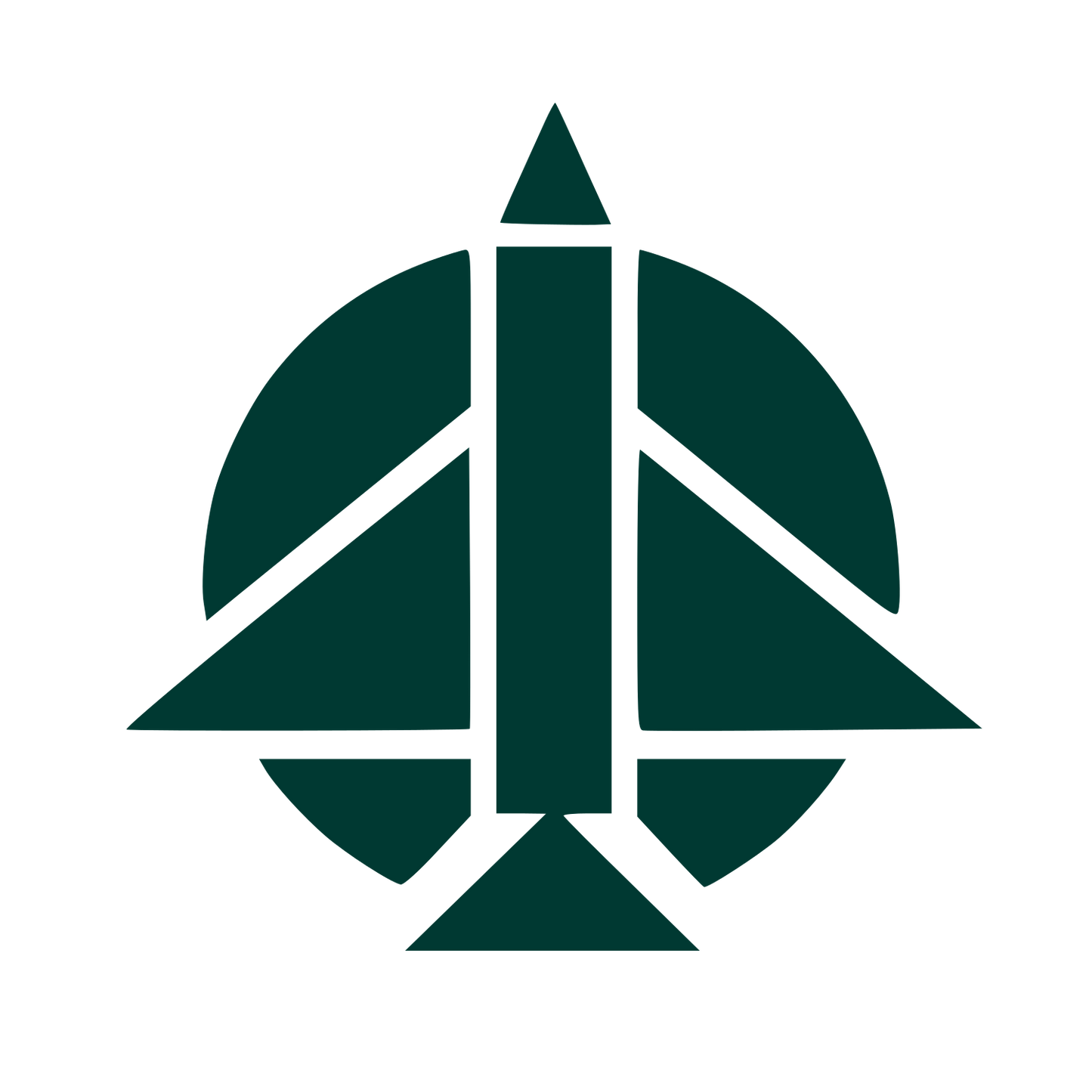 Bauhaus Jet Plane Logo #003932