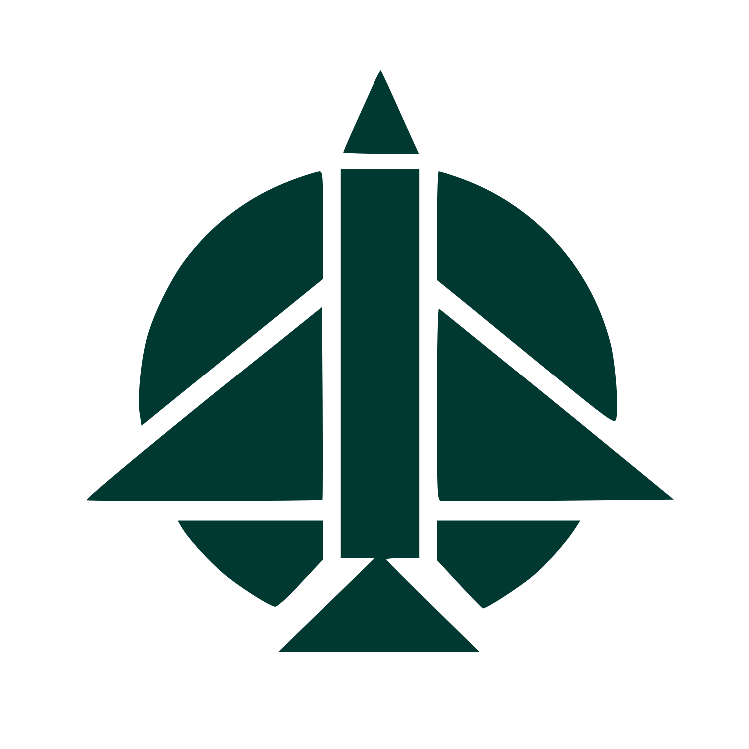 Bauhaus Jet Plane Logo #003932