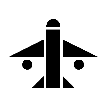 Bauhaus Airplane Logo