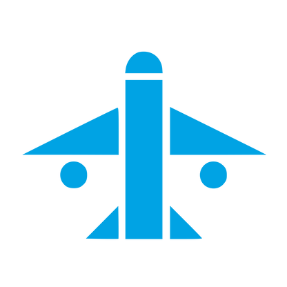 Bauhaus Airplane Logo #00a3e4