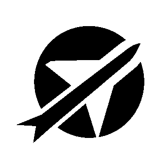 Bauhaus Airplane Circle Logo