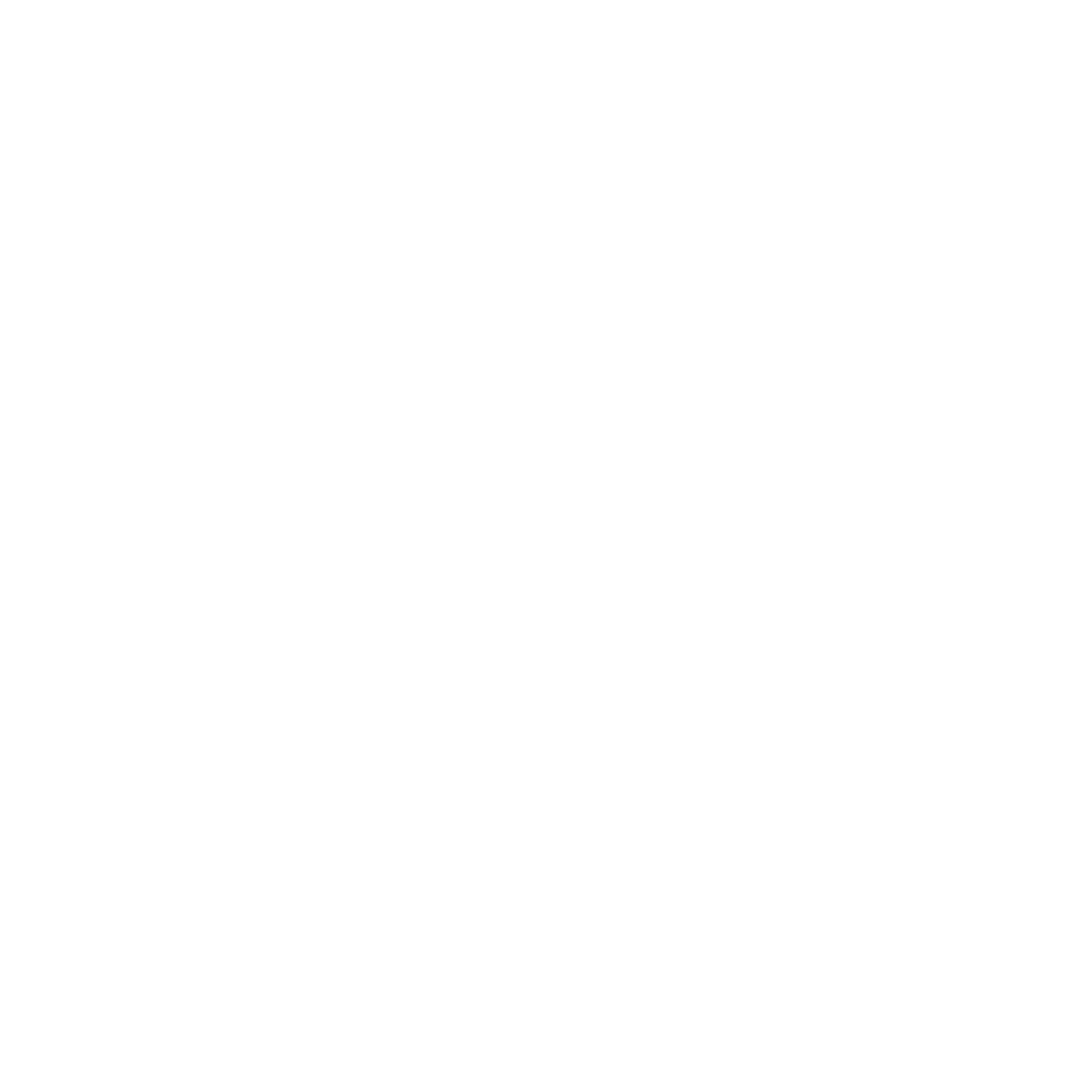 Bauhaus Airplane Circle Logo #ffffff
