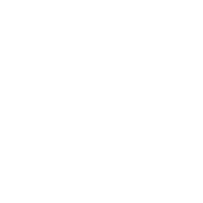 Bauhaus Airplane Circle Logo #ffffff