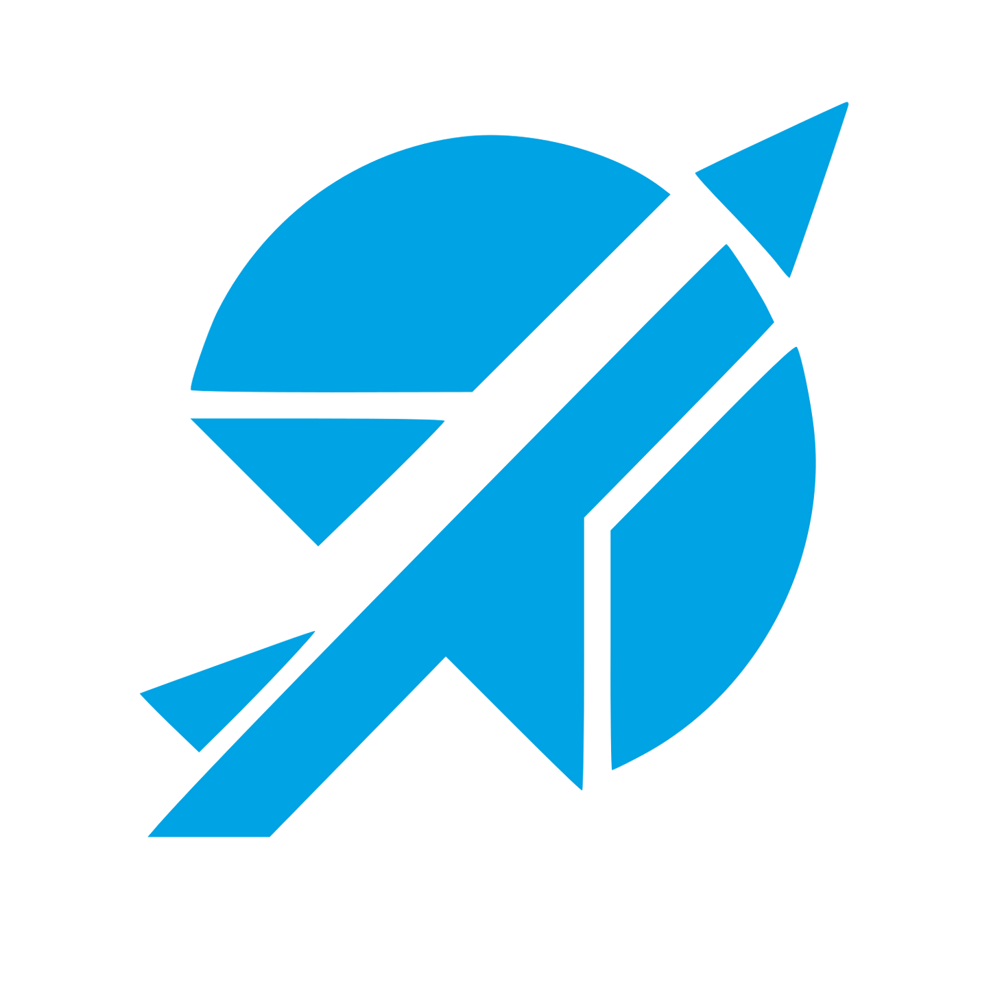 Bauhaus Airplane Globe Logo #00a3e4