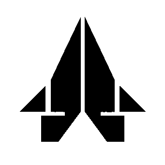 Bauhaus Rocket Plane Logo