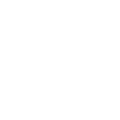 Bauhaus Rocket Plane Logo #ffffff