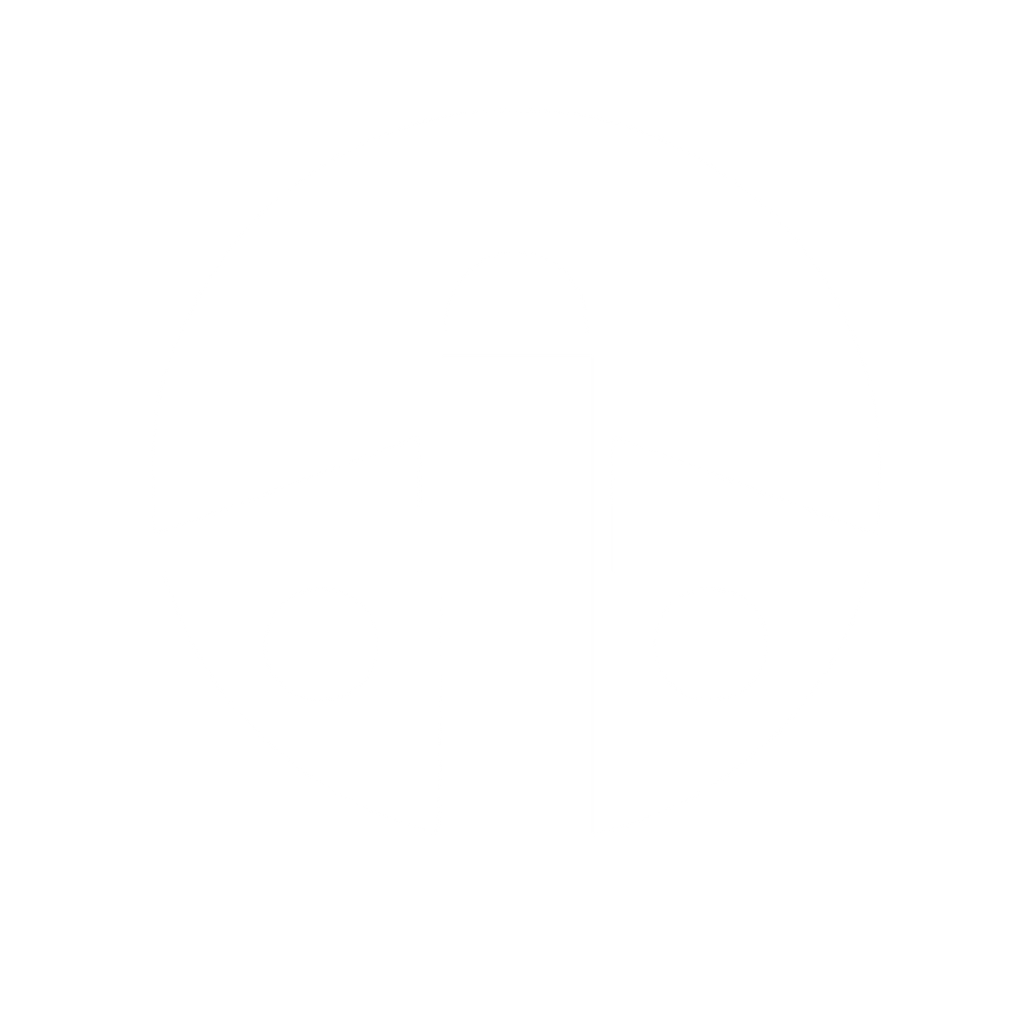 Bauhaus Airplane Circle Logo #ffffff
