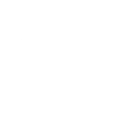 Bauhaus Airplane Circle Logo #ffffff