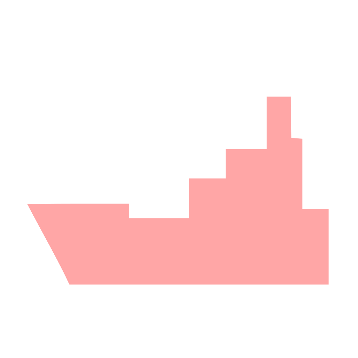 Brutalist Ship Logo #ffa6a6
