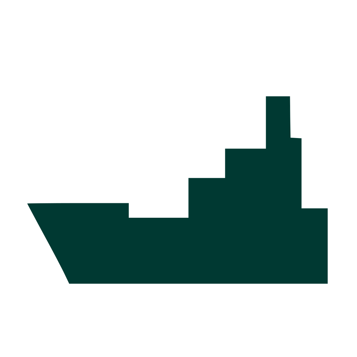 Brutalist Ship Logo #003932