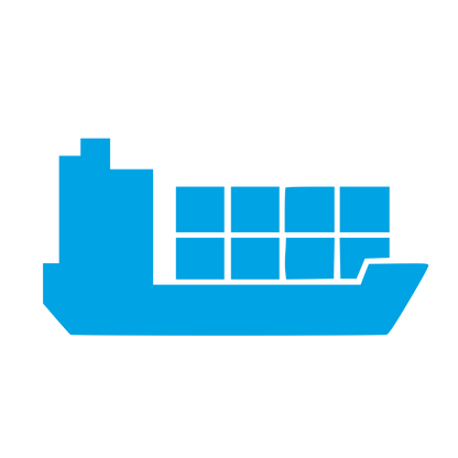 Cargo Ship Container Logo #00a3e4