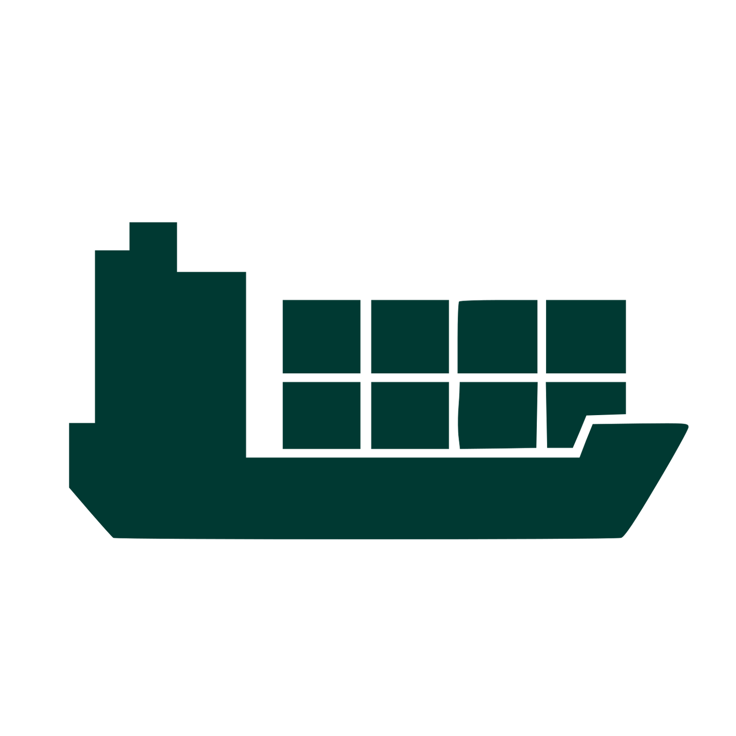 Cargo Ship Container Logo #003932