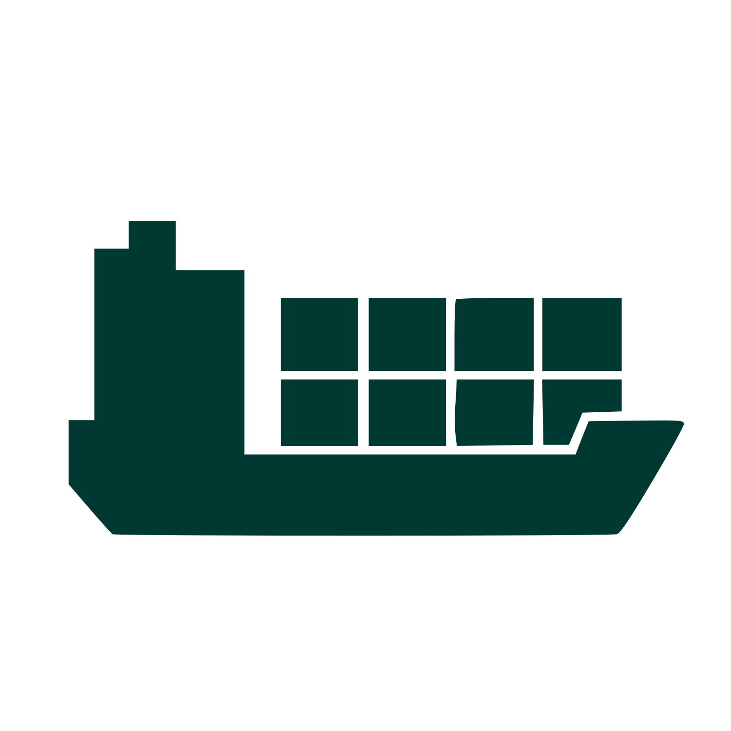 Cargo Ship Container Logo #003932