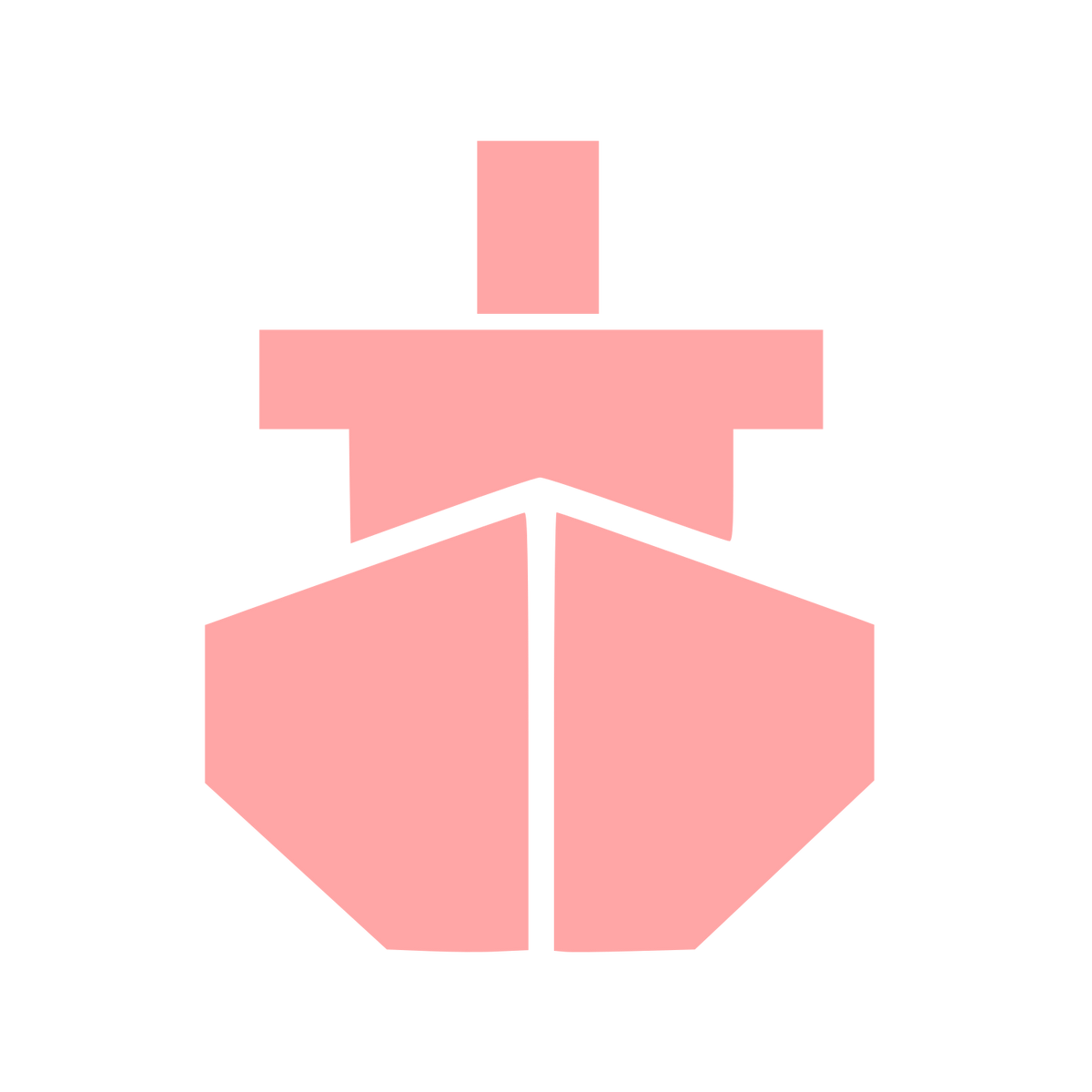 Brutalist Ship Front Logo #ffa6a6