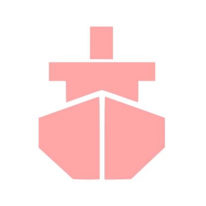 Brutalist Ship Front Logo #ffa6a6