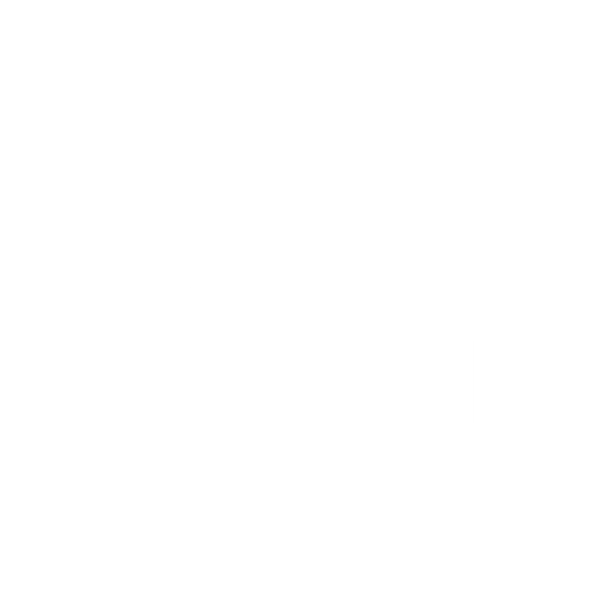 Brutalist Ship Front Logo #ffffff