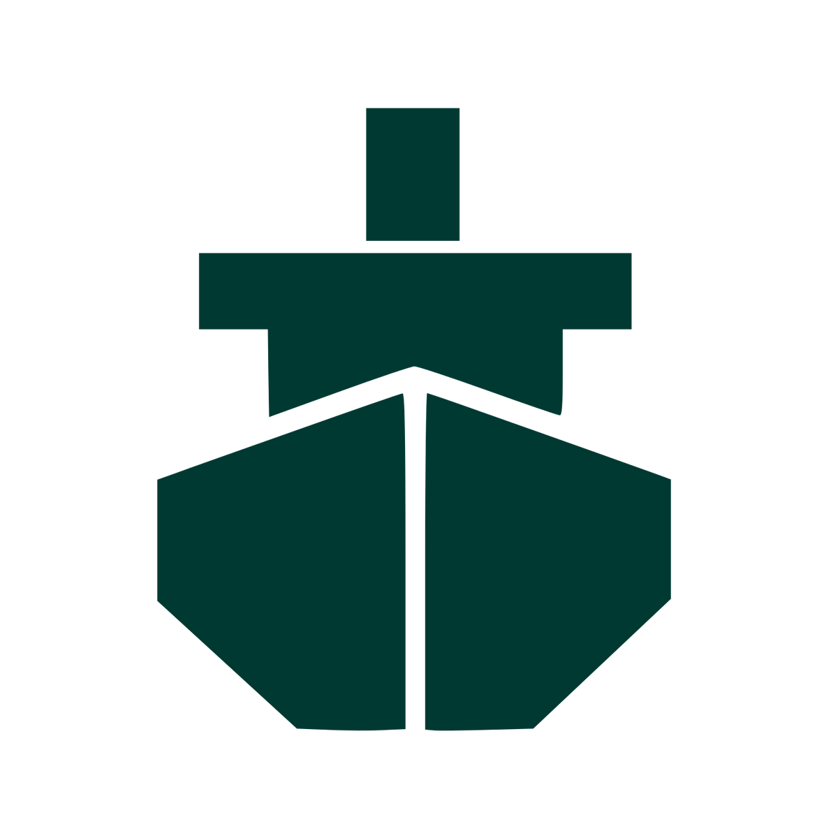 Brutalist Ship Front Logo #003932
