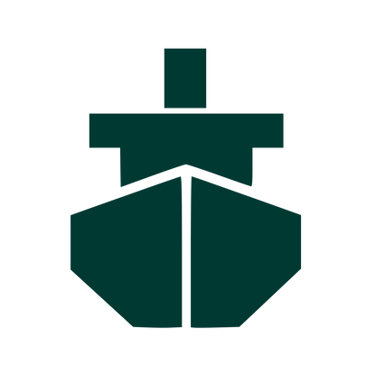 Brutalist Ship Front Logo #003932