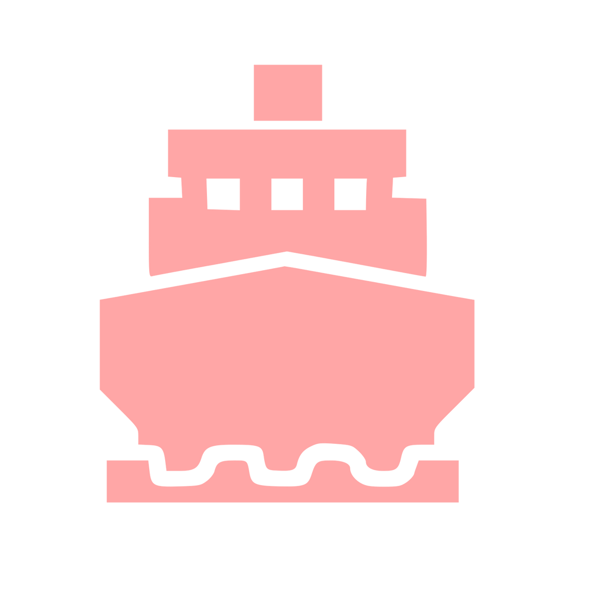 Cargo Ship Front Logo #ffa6a6