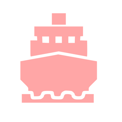 Cargo Ship Front Logo #ffa6a6