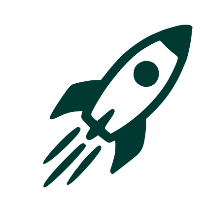 Hand-Drawn Rocket Launch Logo #003932