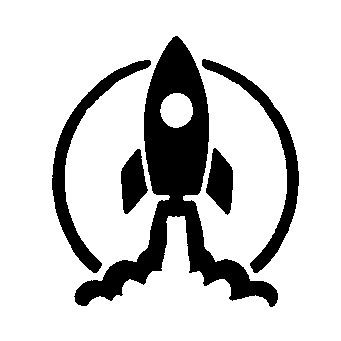 Rocket Launch Circle Logo