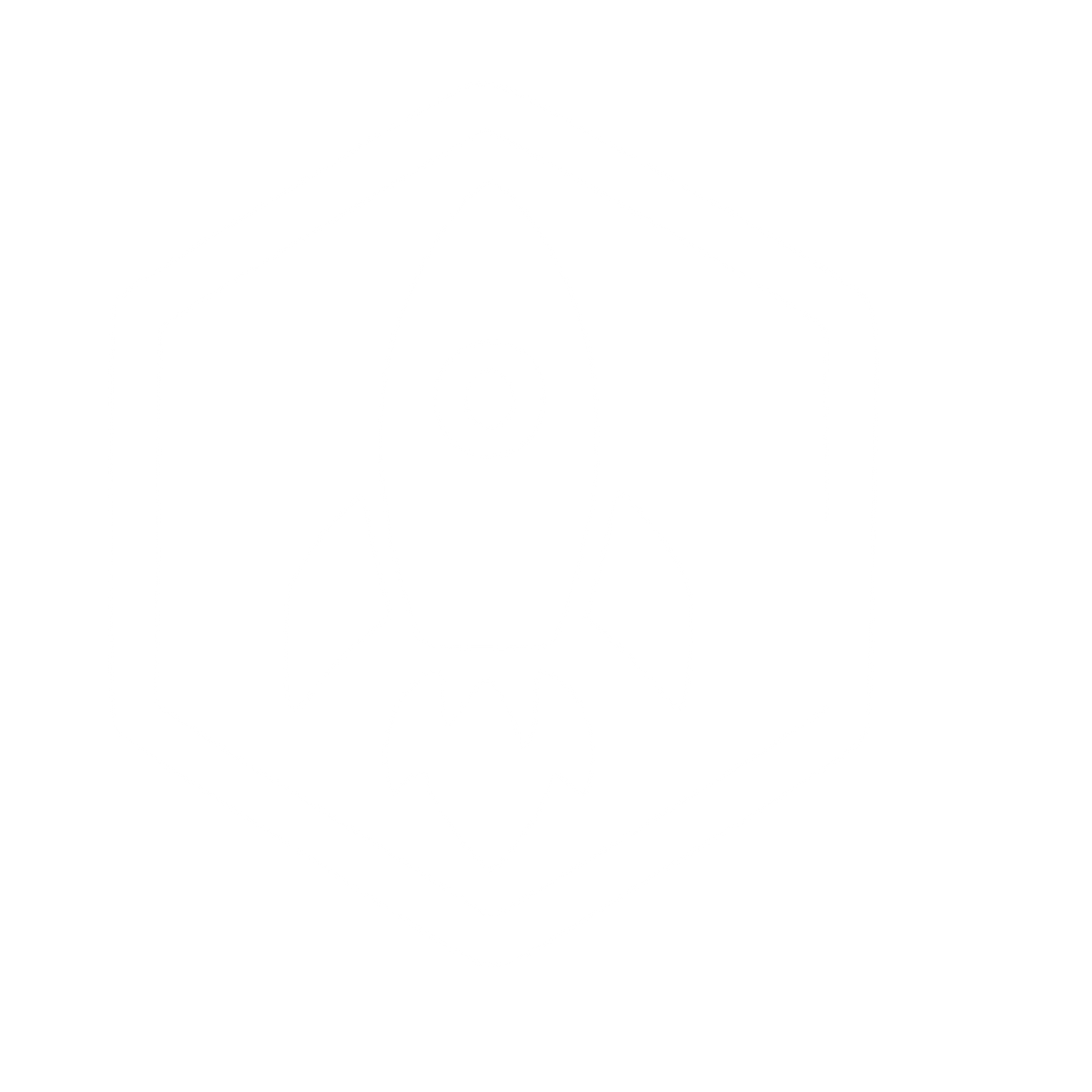 Rocket Hexagon Badge Logo #ffffff
