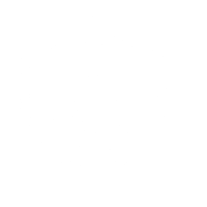 Rocket Hexagon Badge Logo #ffffff