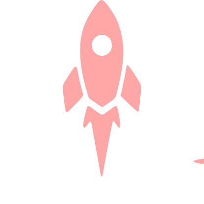 Rocket Launch Logo #ffa6a6