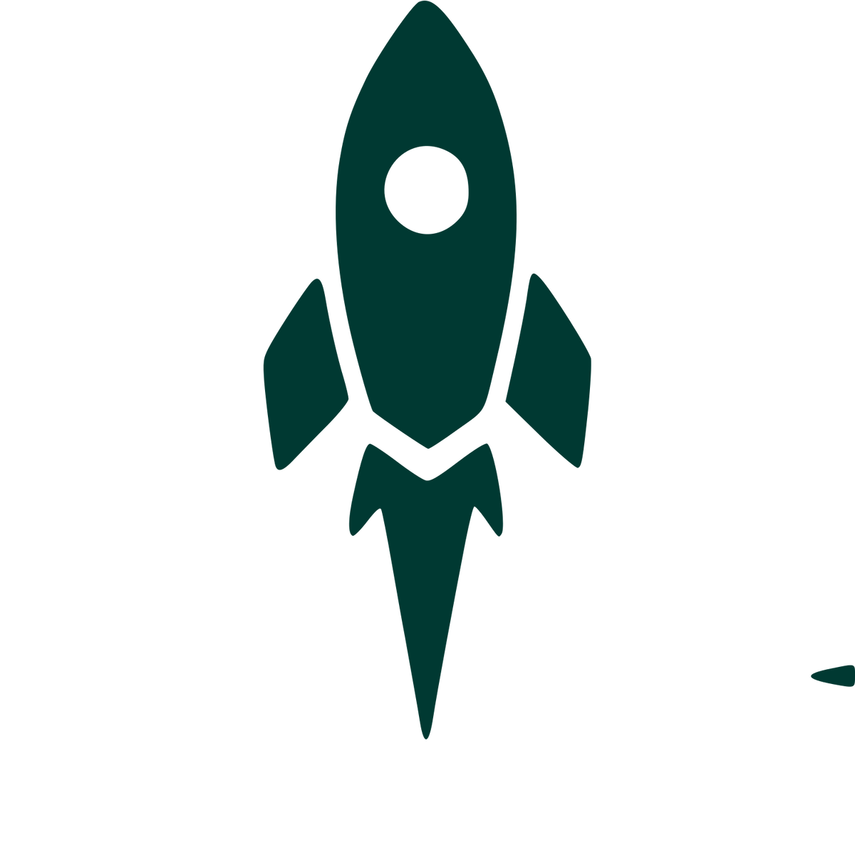 Rocket Launch Logo #003932