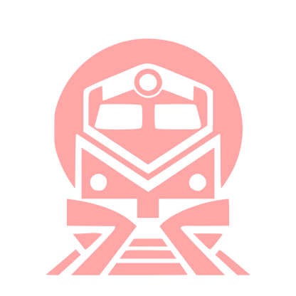 Train Front View Logo #ffa6a6