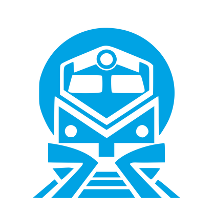 Train Front View Logo #00a3e4
