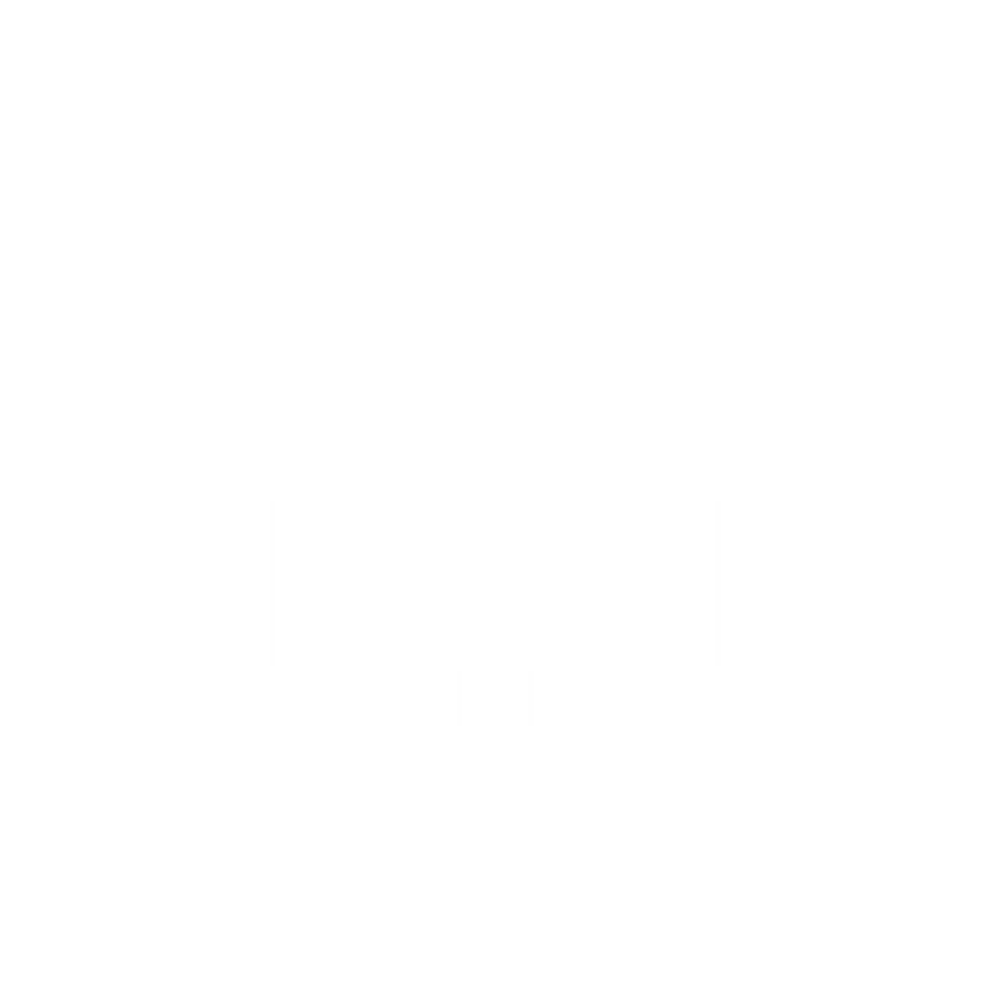 Train Front View Logo #ffffff