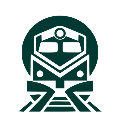 Train Front View Logo #003932
